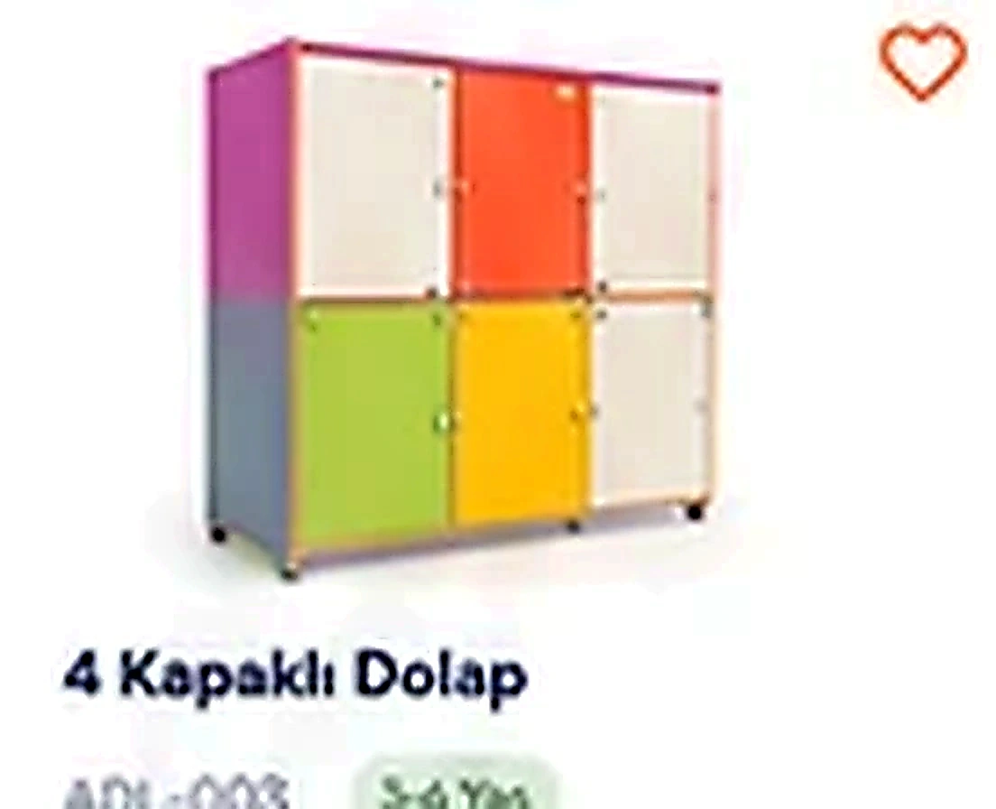 4 Kapaklı Dolap